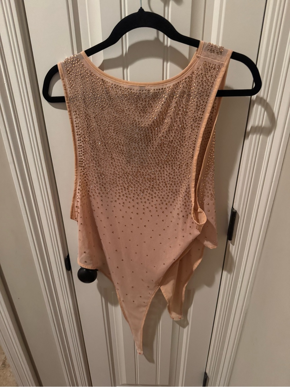 Fashion Nova Rhinestone Sleeveless Bodysuit